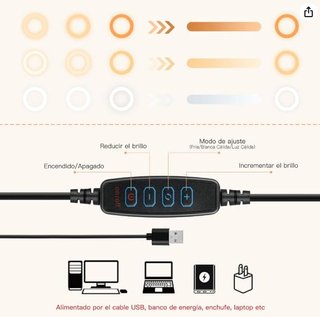 Anillo de Luz LED con Trípode y Soporte Móvil