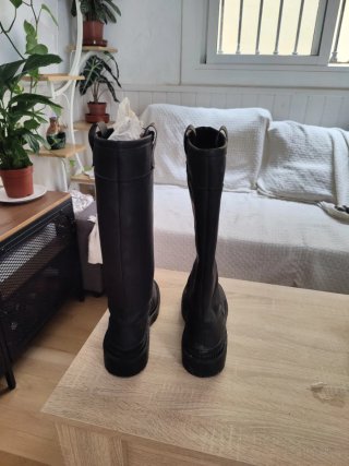 Botas Mango Talla 40 Negras