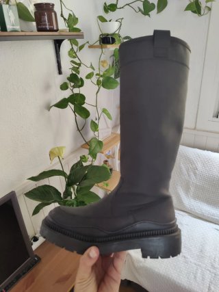 Botas Mango Talla 40 Negras
