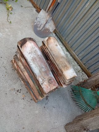Tejas de barro antiguas