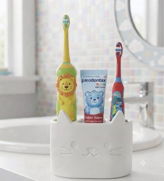 Organizador infantil para cepillos de dientes