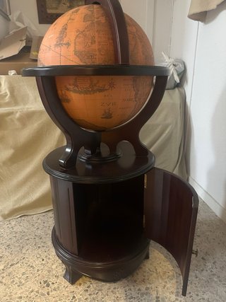 Mueble Bar Globo Terráqueo Vintage