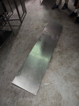 Baldas de acero 180x40 para colgar