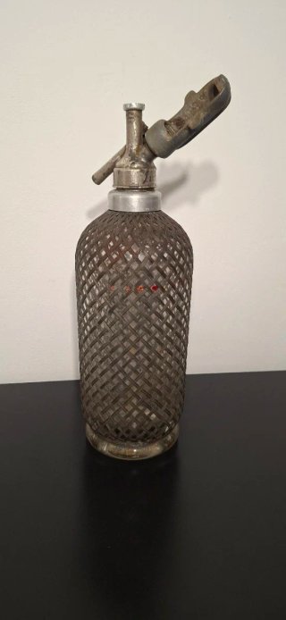 Antiguo sifón de malla - XL - 35 cm - 1920/50C.