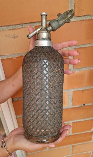 Antiguo sifón de malla - XL - 35 cm - 1920/50C.