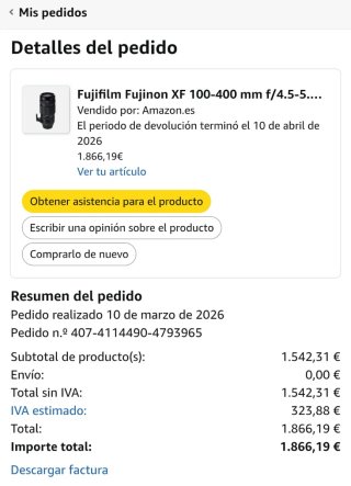 Fujifilm XF 100-400mm f/4 Objetivo