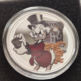 Moneda Disney Tio Gilito 1oz Plata