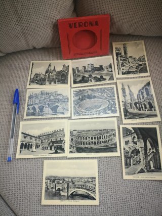 Lote postales vintage: Verona, Montecarlo, Niza