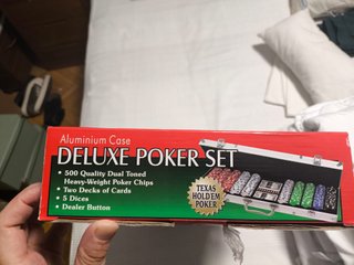 Maletín Póker Texas Hold'em 500 Fichas