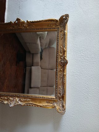 Espejo Barroco Dorado Ornamental