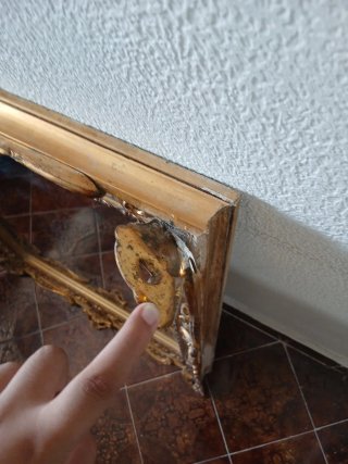 Espejo Barroco Dorado Ornamental
