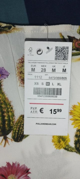 Camisa Pull & Bear cactus M