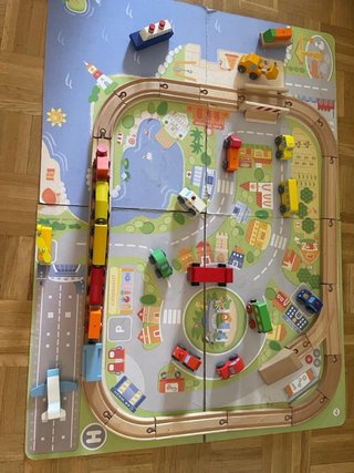 Juego tren madera niños