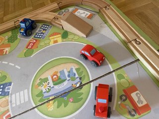 Juego tren madera niños