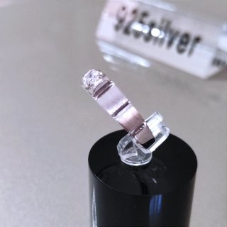 Anillo Plata 925 Hombre Piedra Blanca