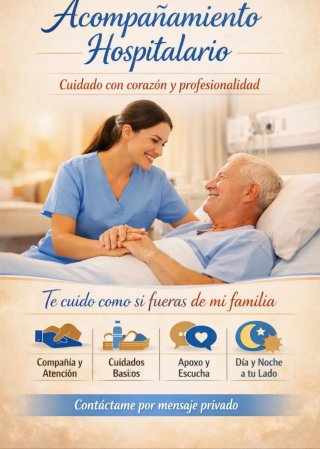 Acompañamiento hospitalario, profesionalidad y ❤️