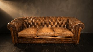 Conjunto Sofá y Butacas Chesterfield Piel