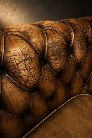 Conjunto Sofá y Butacas Chesterfield Piel