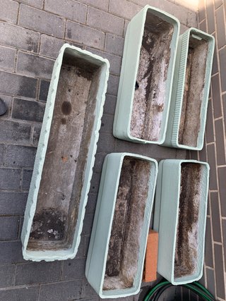 4 Maceteros 60x20 y 1 Macetero 80x20