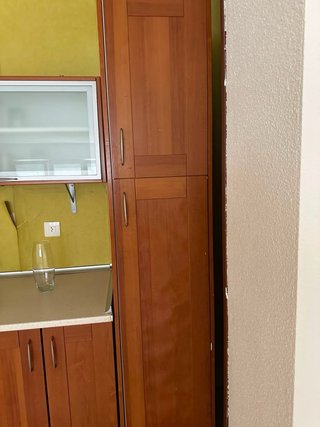 Muebles de cocina madera y cristal