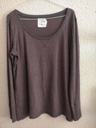 Camiseta de manga larga color marengo