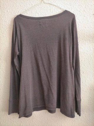 Camiseta de manga larga color marengo