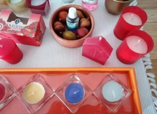 Lote velas, portavelas y ambientadores
