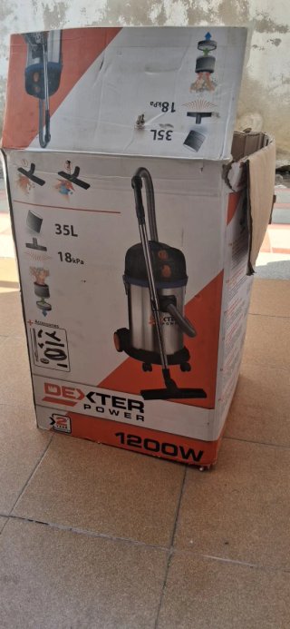 Aspiradora industrial 1200w solo se uso una ves