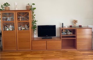 Mueble de haya teñido de cerezo de comedor