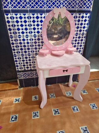 Tocador madera niña
