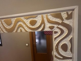 Espejo decorativo madera y cristal