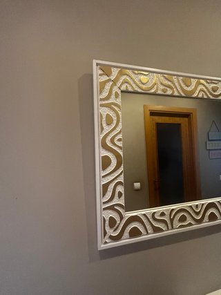Espejo decorativo madera y cristal