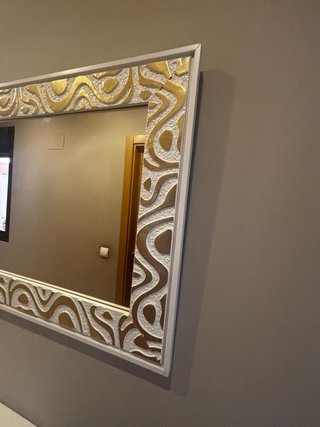 Espejo decorativo madera y cristal