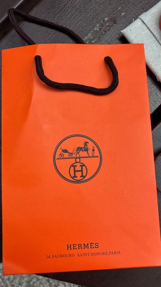 Pulsera Hermès Clic H – Naranja/Dorada