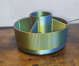 Portaoggetti con base girevole