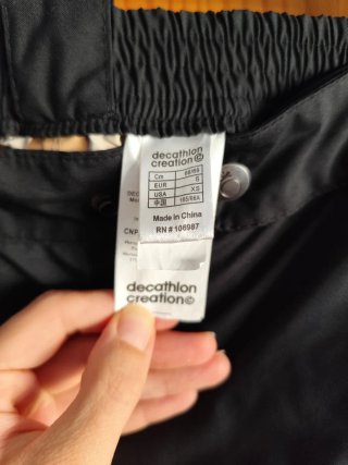 Pantalón impermeable Fouganza Negro