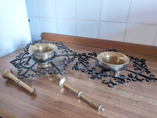 Almirez de bronce