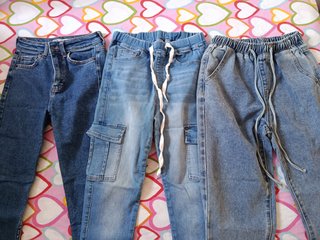 3 Pantalones vaqueros azules