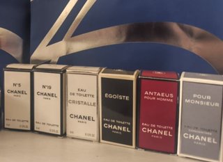 Miniaturas Chanel N°5, N°19, Cristalle, Egoiste,