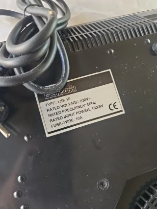 Vitrocerámica portátil de inducción Electric Cool