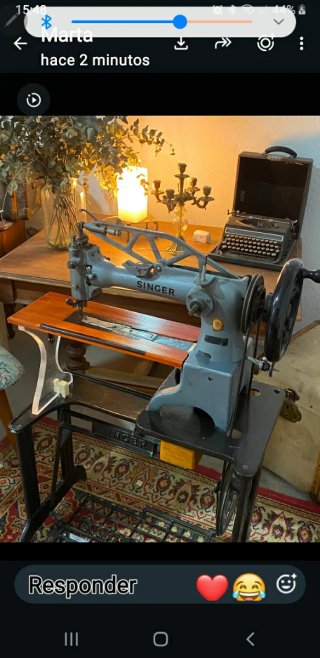 Máquina de coser Singer modelo 29k71 restaurada