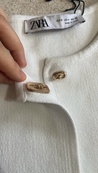 Chaqueta del zara blanco con etiqueta  talla s