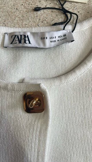 Chaqueta del zara blanco con etiqueta  talla s