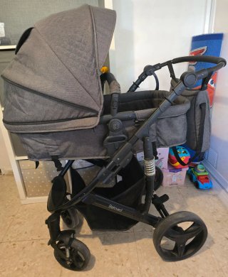 Carro Bebé Kikkaboo I-Beloved Gris
