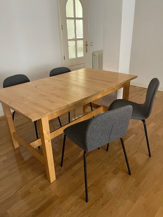 4 sillas IKEA KARLPETTER gris jaspeado –