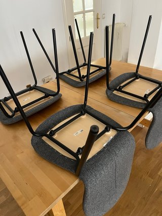 4 sillas IKEA KARLPETTER gris jaspeado –