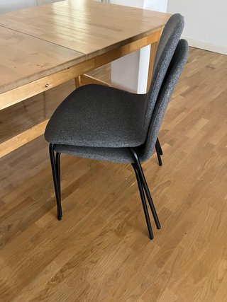 4 sillas IKEA KARLPETTER gris jaspeado –