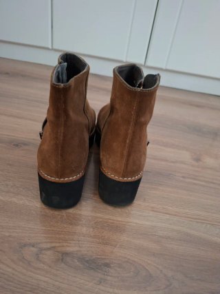 Botines plataforma camel