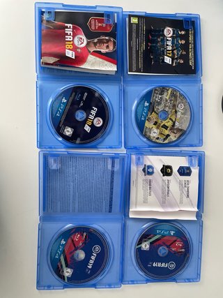 Lote 4 Videojuegos FIFA PS4