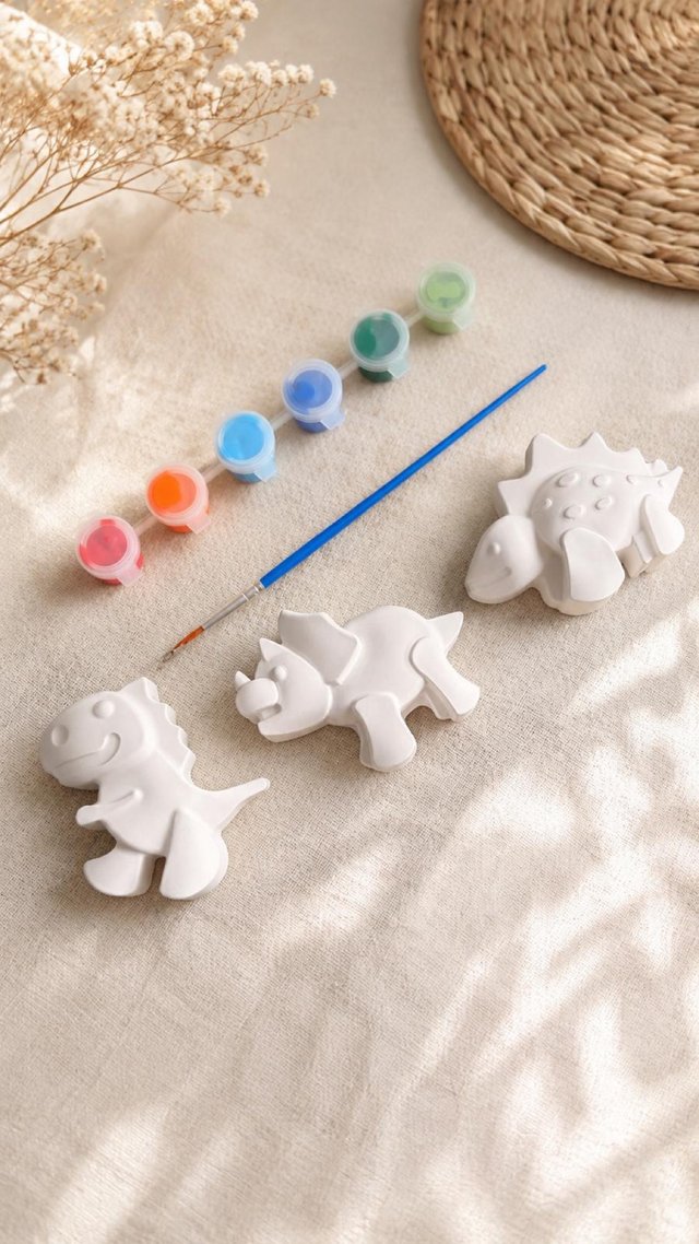Kit dnosaurios de yeso para pintar